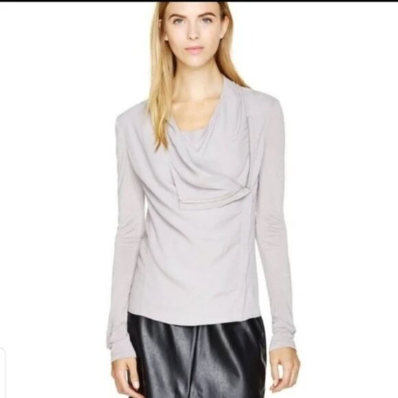 Aritzia Babaton Oliver Moto Blazer Zip Up Asymmetrical Draped Black  Size XS - Picture 3 of 13